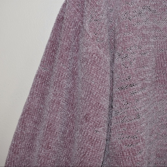 American Eagle Lilac Chenille Knit Sweater - Picture 6 of 10